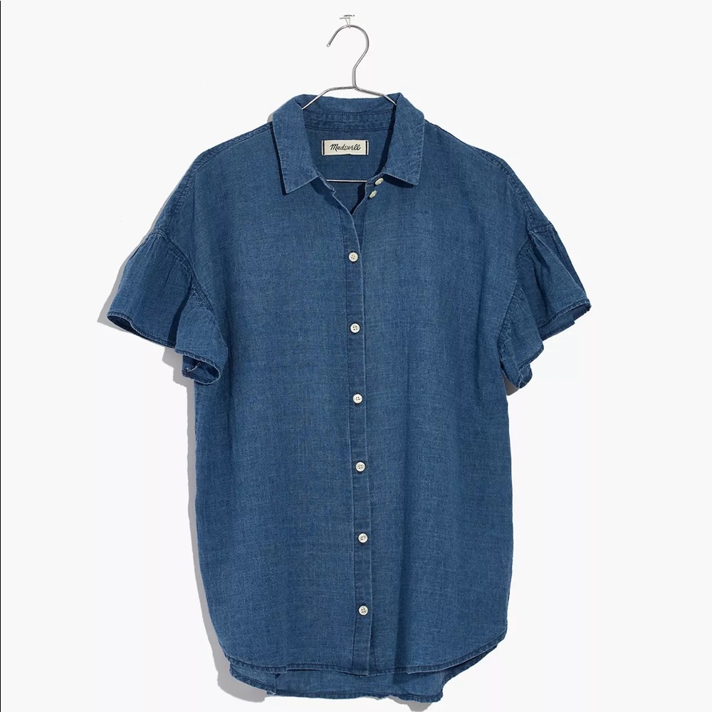 Madewell Ruffle Sleeve Shirt